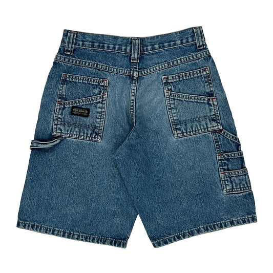 Wrangler Carpenter Shorts - 26W UK 6 Blue Denim