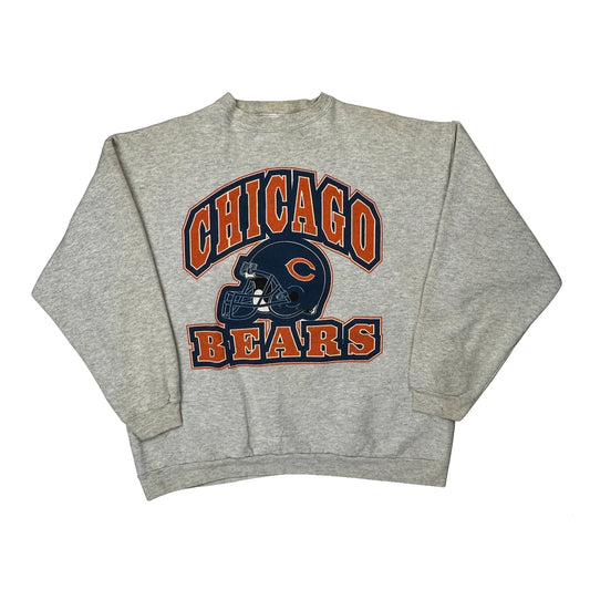 Vintage Chicago Bears Logo 7 Nfl Sweatshirt - XL Grey Cotton