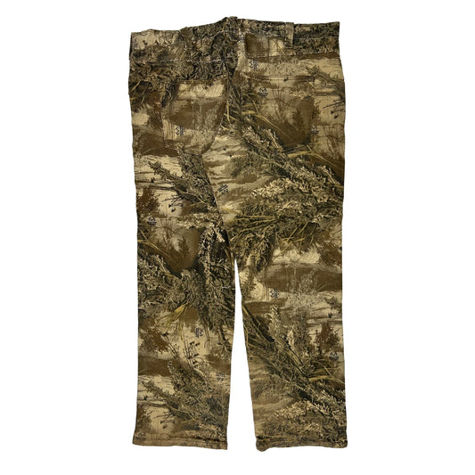 Realtree Camo Cargo Trousers - 38W 31L Brown Cotton