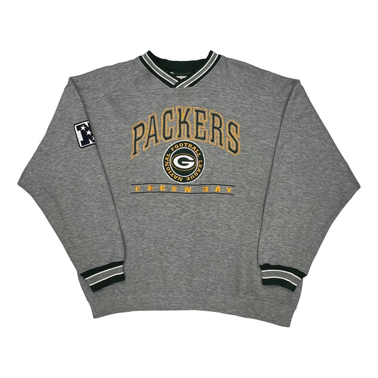 Green Bay Packers Lee Sport Nfl Sweatshirt - XL Grey Cotton