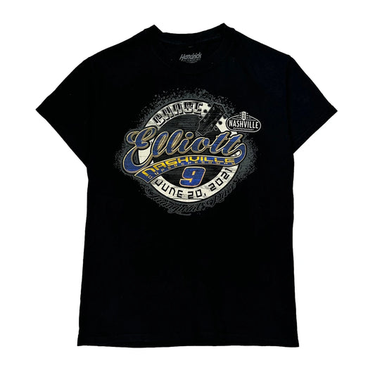 Made In USA Nashville Superspeedway Hendrick Nascar T-Shirt - Small Black Cotton