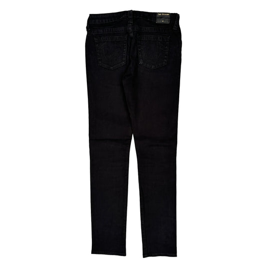 True Religion Skinny Jeans - 30W 31L Black Cotton Blend