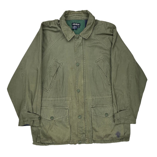 Nautica Jacket - Large Green Cotton