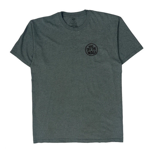 Vans Graphic T-Shirt - Large Grey Cotton