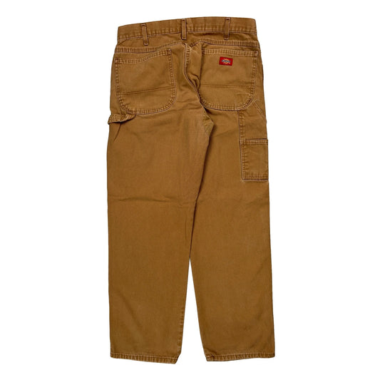 Vintage Dickies Carpenter Trousers - 32W 30L Brown Cotton