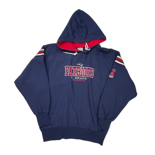 Patriots Majestic Football Hoodie - XL Red Cotton