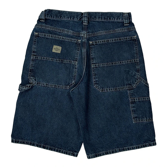 Vintage Lee Carpenter Shorts - 32W 11L Blue Denim