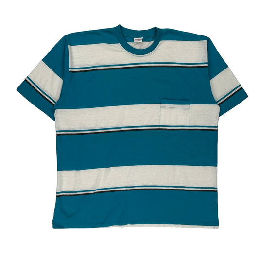 Munsing Single Stitch T-Shirt - XL Blue Cotton