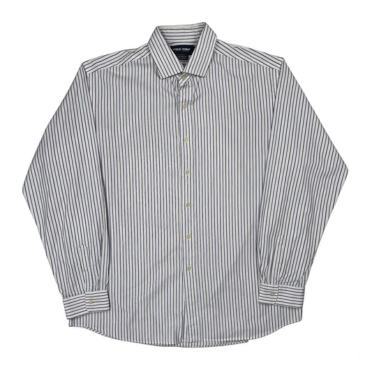 Polo By Ralph Lauren Striped Shirt - XL White Cotton