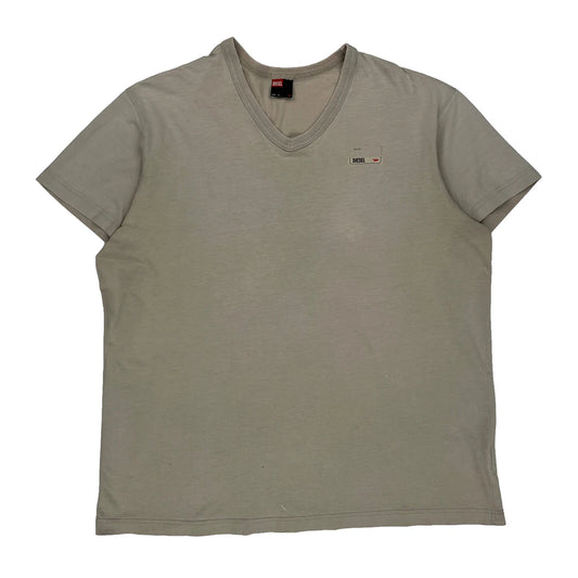 Diesel T-Shirt - XL Beige Cotton