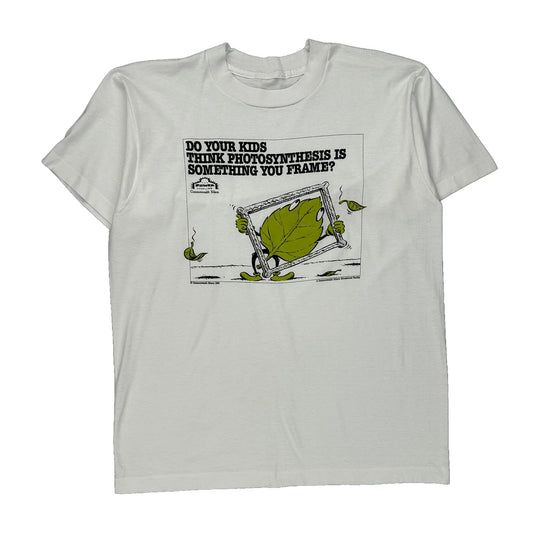 Photosynthesis Unbranded Single Stitch T-Shirt - XL White Cotton