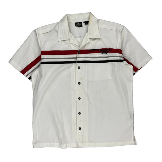 Harley Davidson Short Sleeve Shirt - Large White Cotton