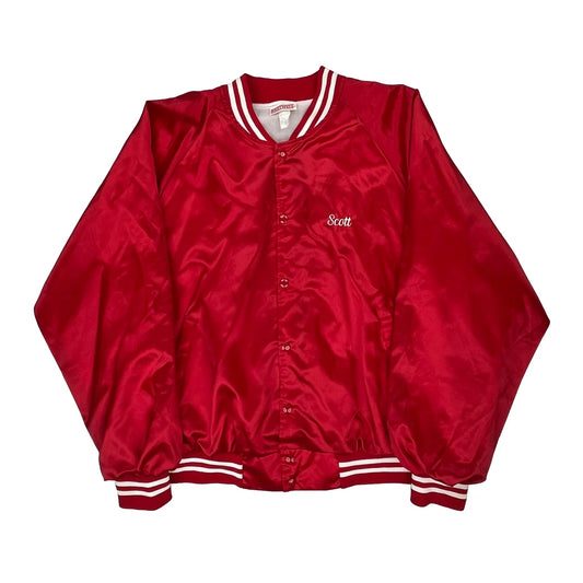 Warwick Little League Hartwell Varsity Jacket - 2XL Red Polyester