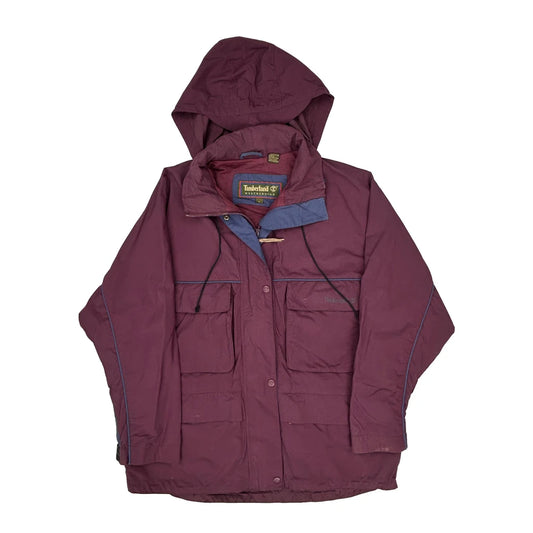 Weathergear Timberland Tactical Field Hunting Jacket - Large Burgundy Nylon