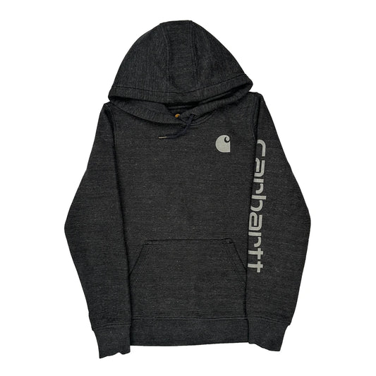 Vintage Carhartt Hoodie - Small Grey Cotton Blend