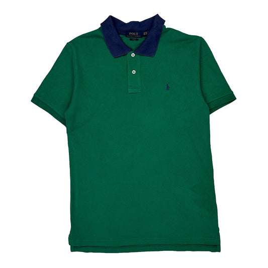 Polo By Ralph Lauren Slim Fit Polo Shirt - XL Blue Cotton