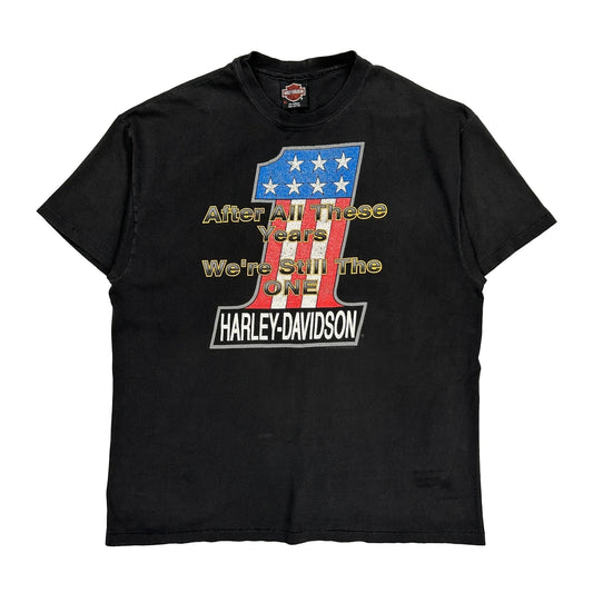 F&S Harley-Davidson Dayton, Ohio Harley Davidson Graphic T-Shirt - XL Black Cotton