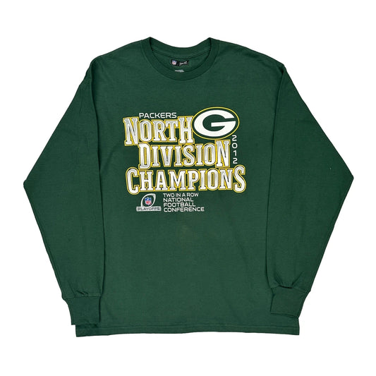 Green Bay Packers N.F.L. Team Apparel Long Sleeve T-Shirt - Large Green Cotton