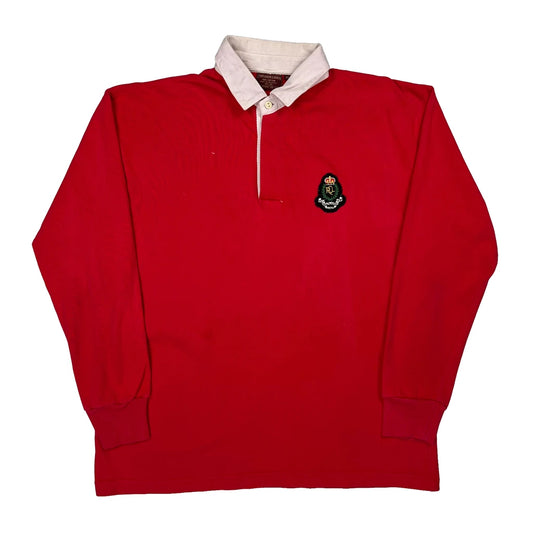 Vintage Chaps Ralph Lauren Rugby Shirt - XL Red Cotton