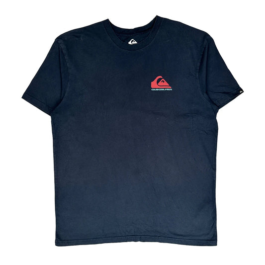 Quiksilver Graphic T-Shirt - XL Navy Cotton