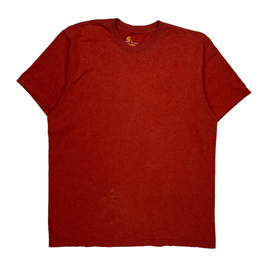 Vintage Carhartt T-Shirt - Large Red Cotton