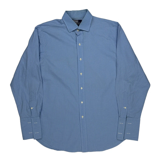 Polo By Ralph Lauren Checked Shirt - Large Blue Cotton