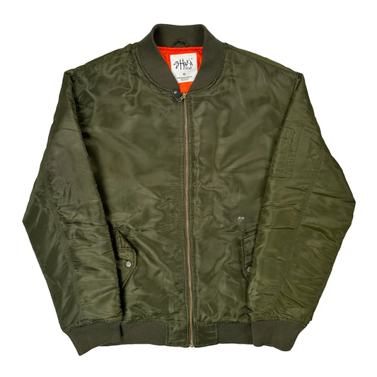 Shaka Wear Bomber Jacket - XL Green Polyester