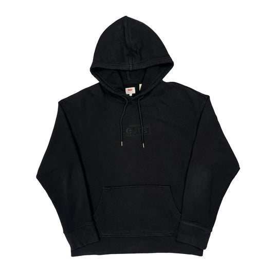Vintage Levis Hoodie - Medium Black Cotton