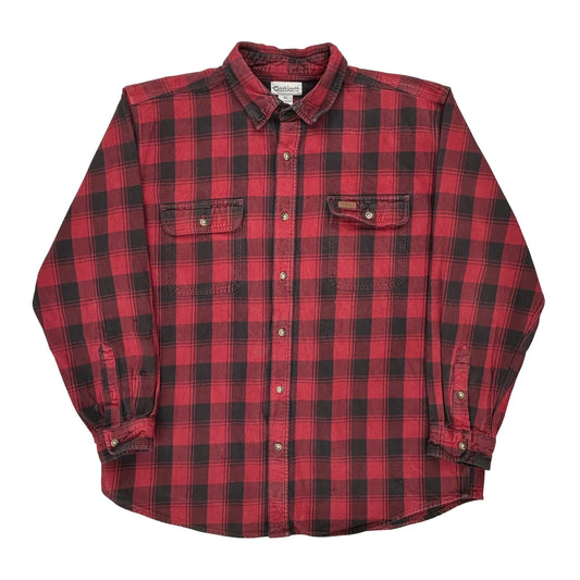 Carhartt Checked Flannel Shirt - XL Red Cotton