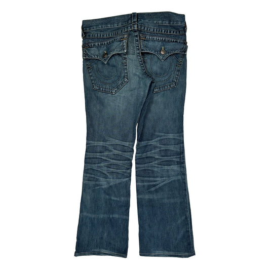 True Religion Jeans - 35″ Waist Acid Wash Cotton