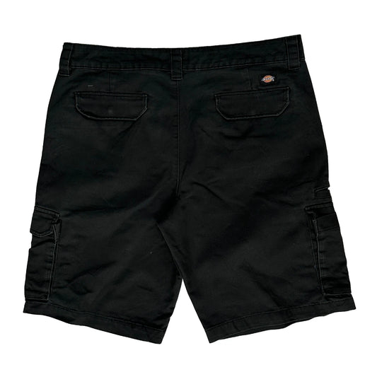 Dickies Cargo Shorts - 34W 9L Black Cotton Blend