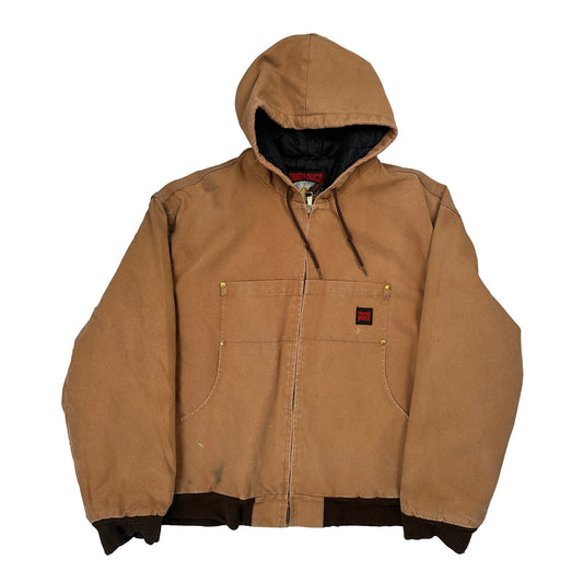 Vintage Tough Duck Jacket - 2XL Brown Cotton