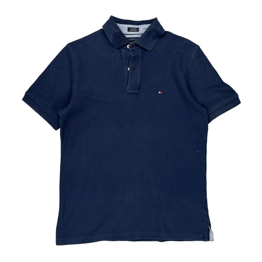 Tommy Hilfiger Polo Shirt - Medium Navy Cotton