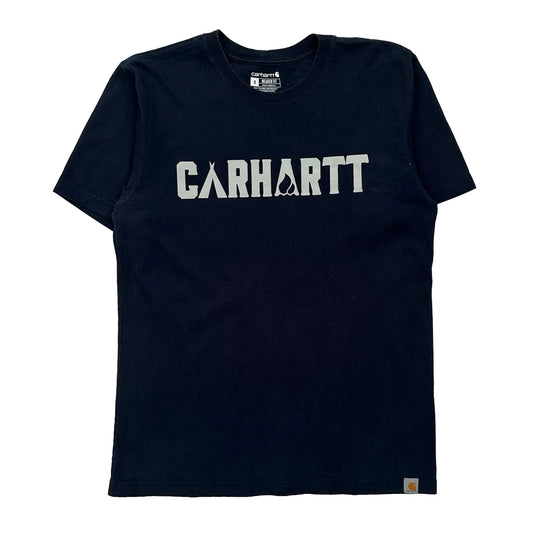 Carhartt Spellout T-Shirt - Small Black Cotton
