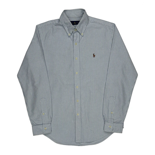 Ralph Lauren Striped Shirt - Medium Blue Cotton