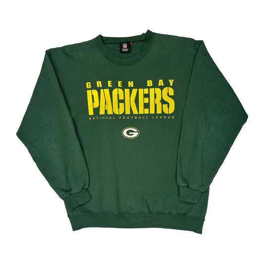 Green Bay Packers N.F.L. Team Apparel Nfl Sweatshirt - XL Green Cotton Blend