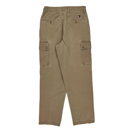 Tommy Hilfiger Cargo Trousers - 29W 30L Khaki Cotton
