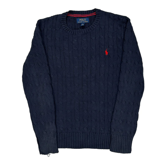 Age 10-12 Polo By Ralph Lauren Top - Medium Navy Cotton