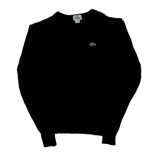 Vintage Izod Jumper - Large Black Acrylic