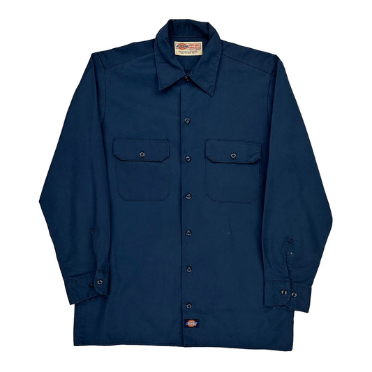 Dickies Shirt - Medium Blue Polyester Blend