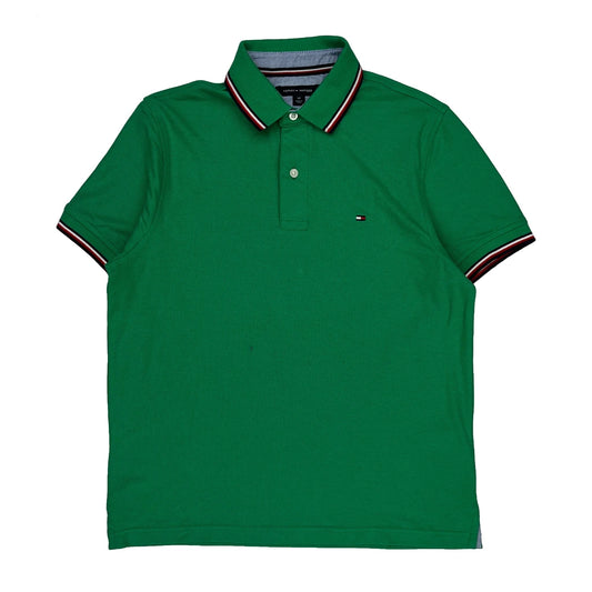 Tommy Hilfiger Polo Shirt - Small Green Cotton