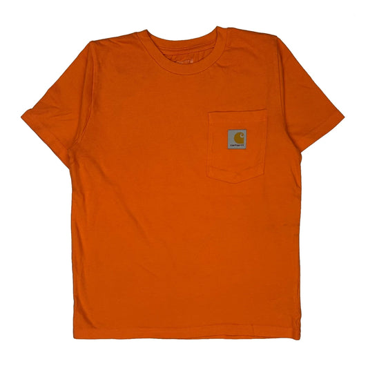 Age 8-10 Carhartt T-Shirt - Medium Orange Cotton