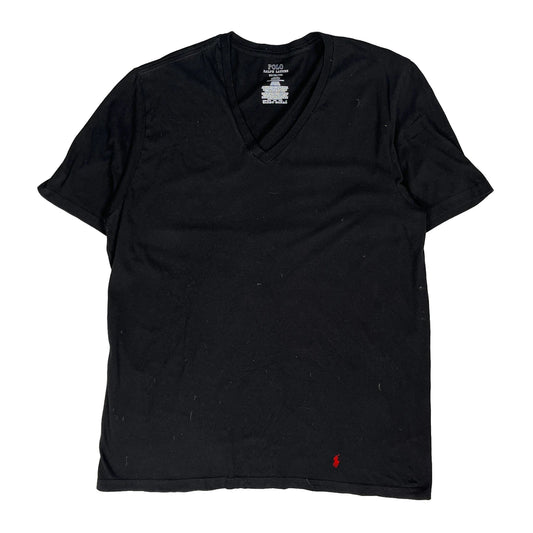 Polo By Ralph Lauren V-Neck T-Shirt - XL Black Cotton