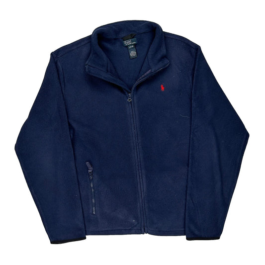 Age 13 Polo By Ralph Lauren Fleece Jacket - Large Navy Polyester