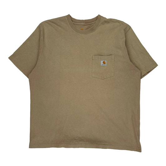 Carhartt T-Shirt - XL Beige Cotton