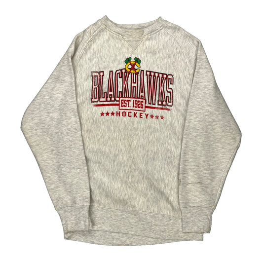 Blackhawks Nhl Nhl Sweatshirt - Medium Grey Cotton