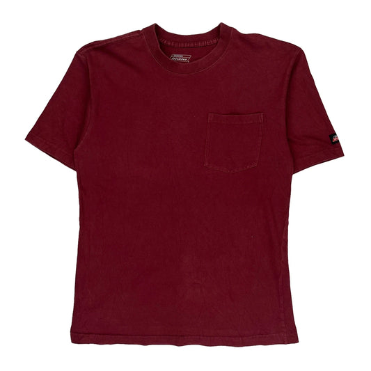 Dickies T-Shirt - Medium Red Cotton