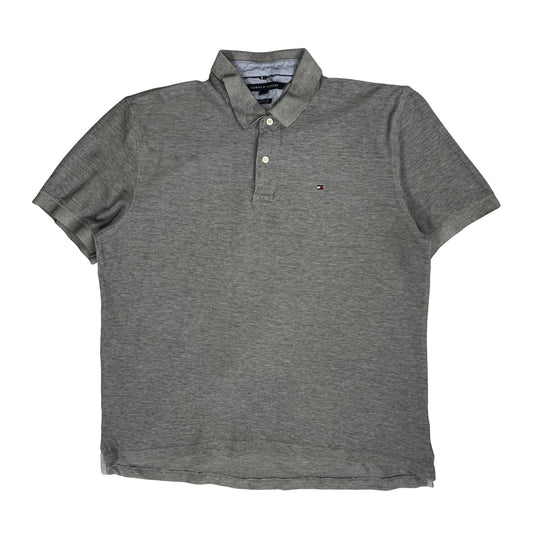 Tommy Hilfiger Polo Shirt - XL Grey Cotton