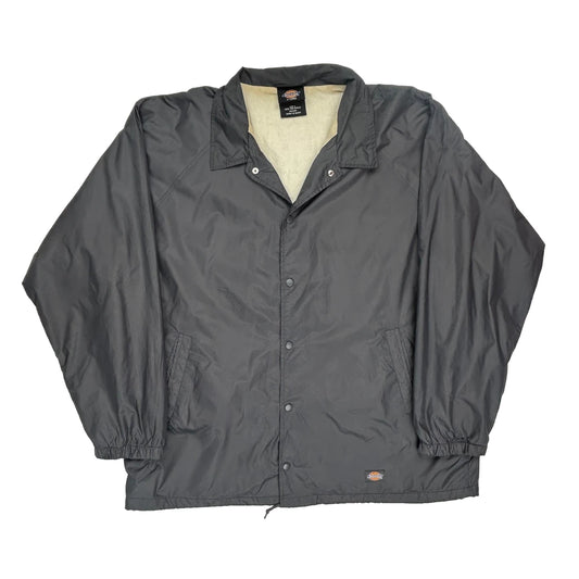 Vintage Dickies Coach Windbreaker - XL Grey Polyester