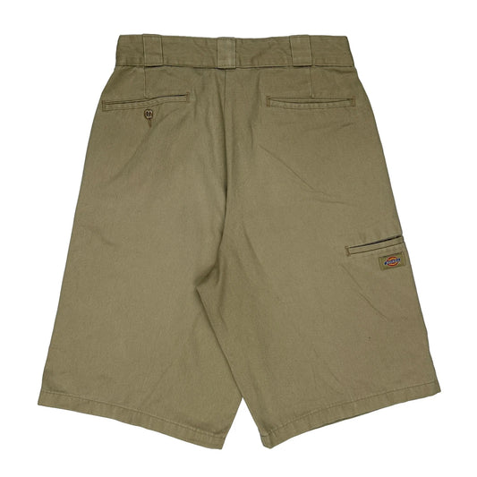 Dickies Chino Shorts - 32W 11L Khaki Cotton